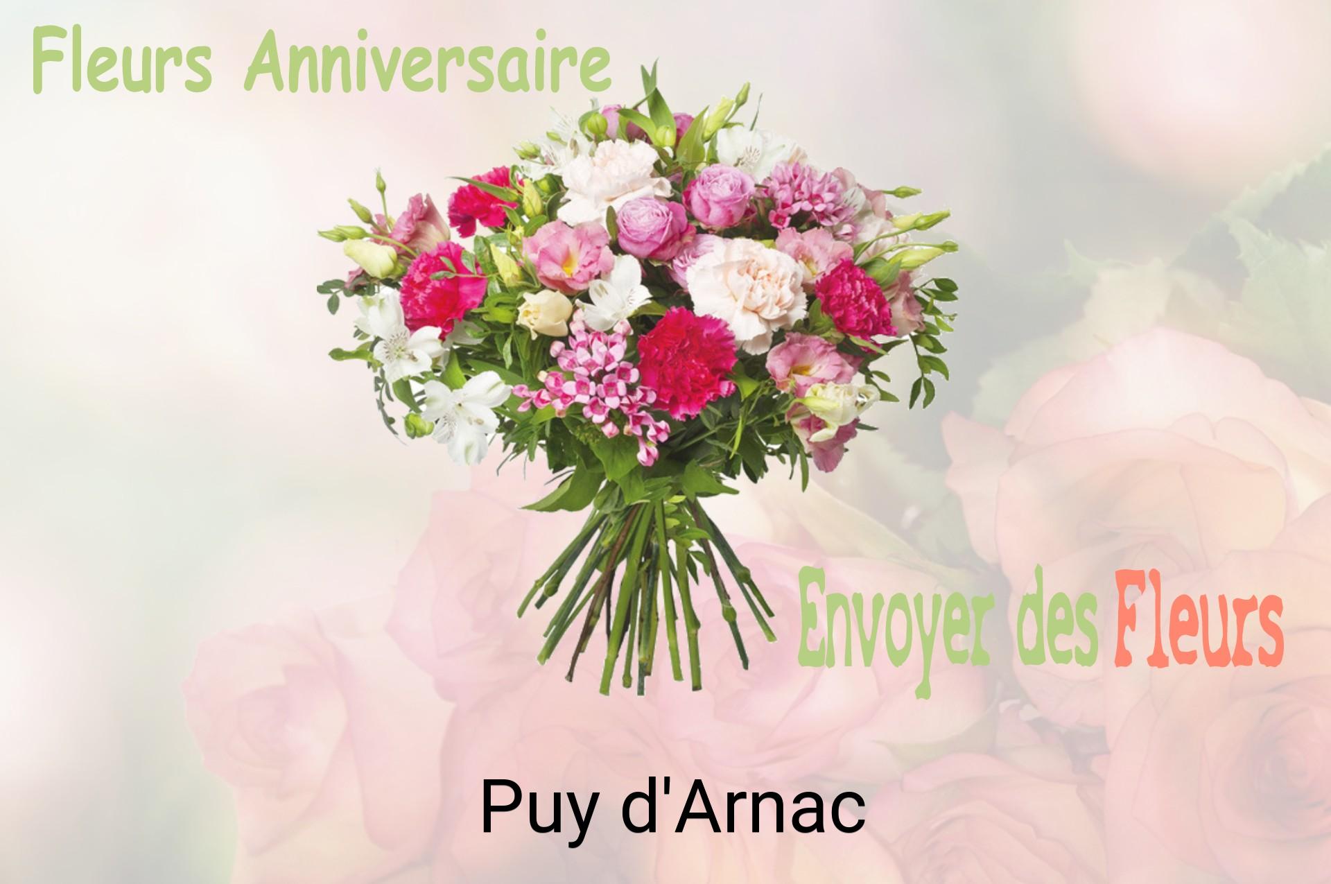 Bouquet de fleurs d’anniversaire livré à Puy-d'Arnac