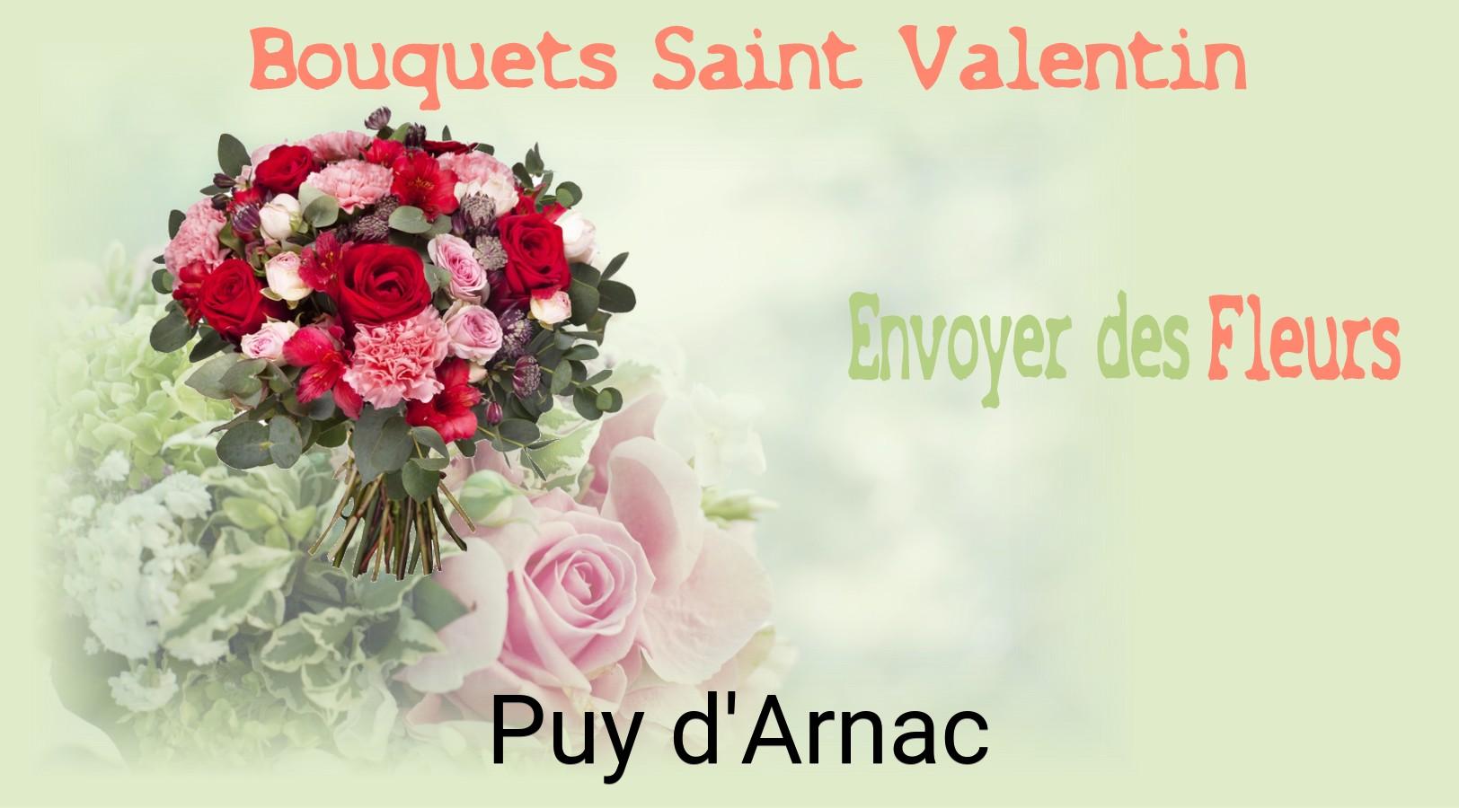 Roses de Saint-Valentin livrées à Puy-d'Arnac